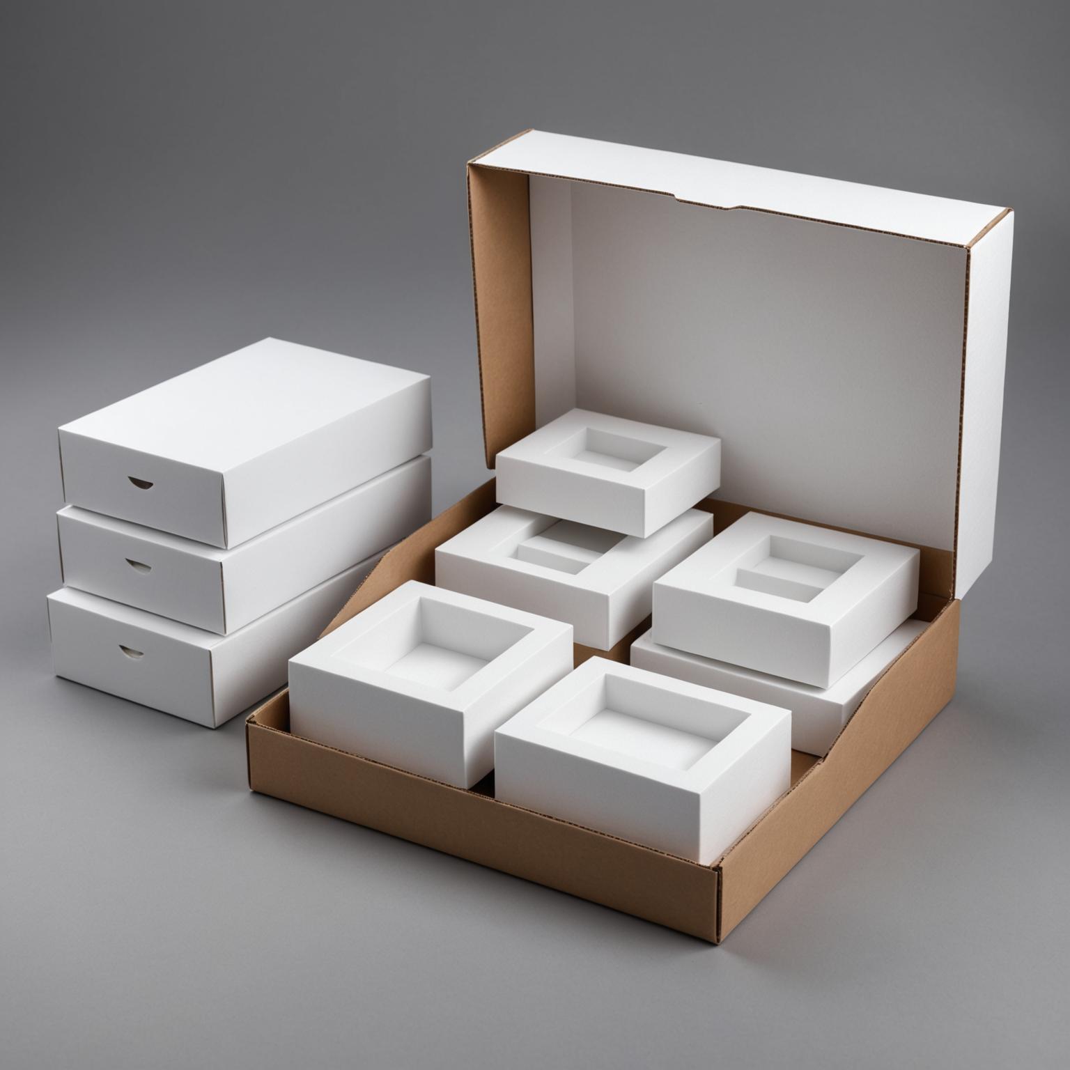 Custom foam packaging inserts protecting electronics